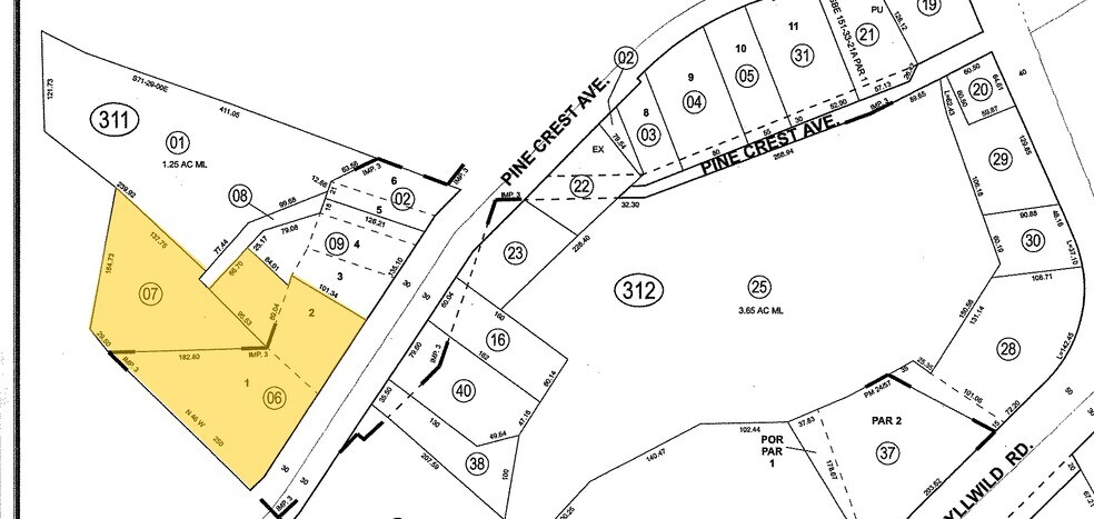 54100 Pine Crest Ave, Idyllwild-Pine Cove, CA à vendre - Plan cadastral - Image 2 de 2