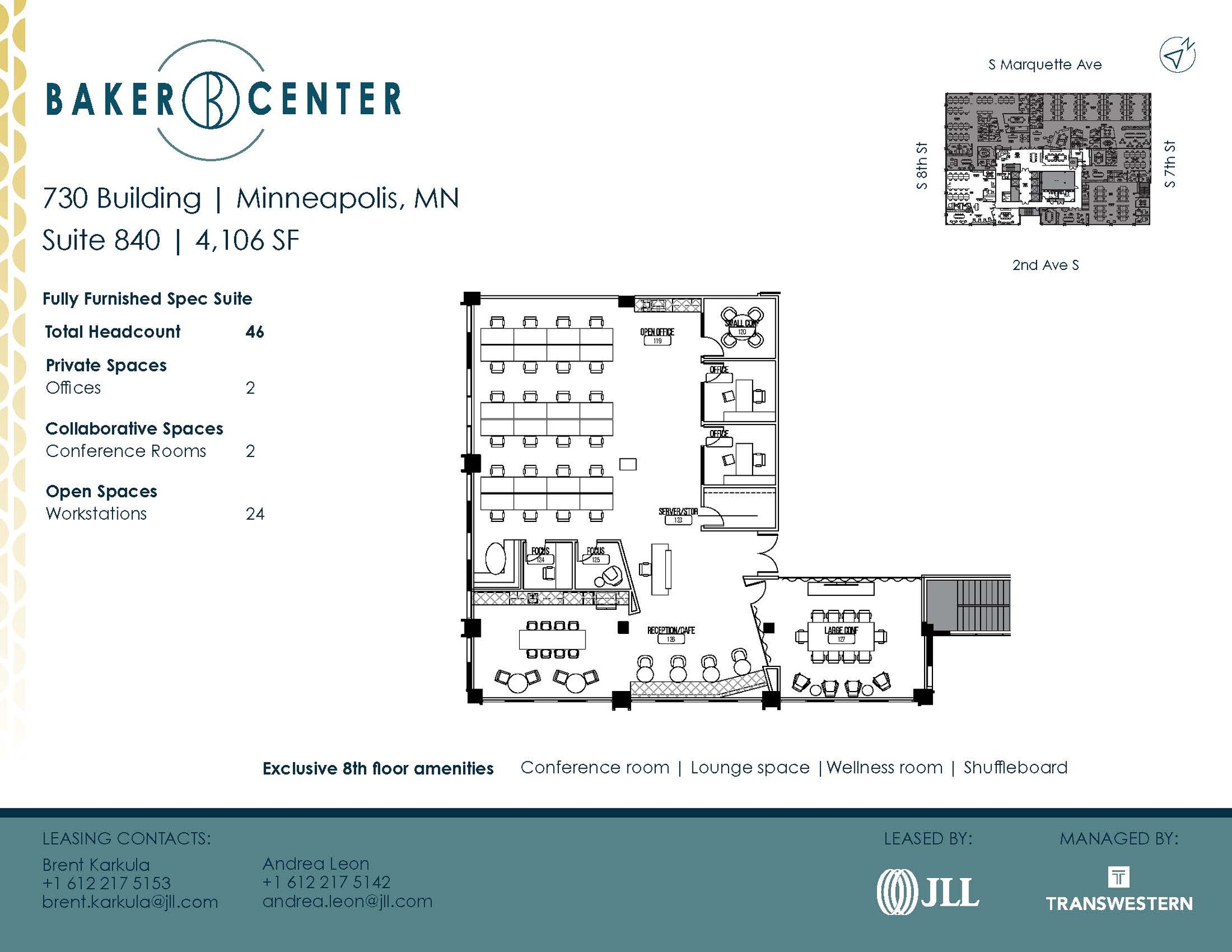 733 Marquette Ave, Minneapolis, MN à louer Plan d’étage- Image 1 de 5