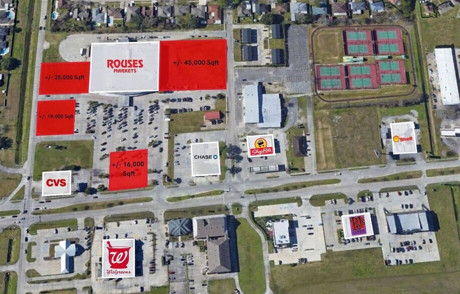 1410 Saint Charles St, Houma, LA à louer - Photo du bâtiment - Image 2 de 3