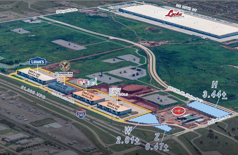 I-240, Oklahoma City, OK for sale - Aerial - Image 1 of 2