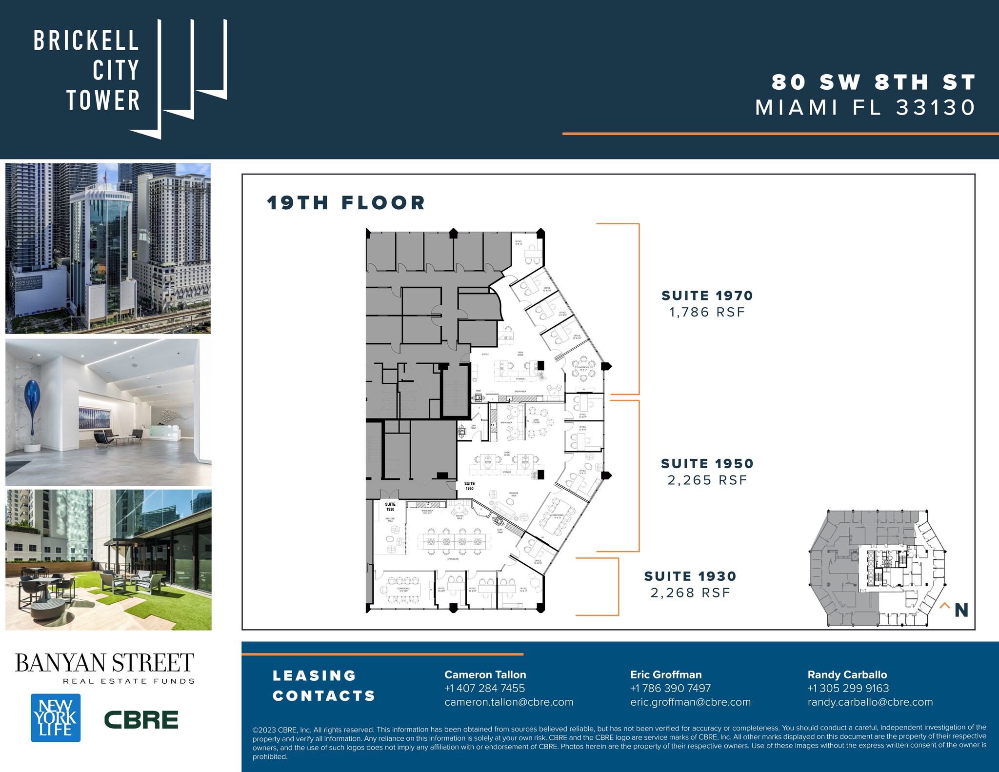 80 SW 8th St, Miami, FL à louer Plan de site- Image 1 de 1