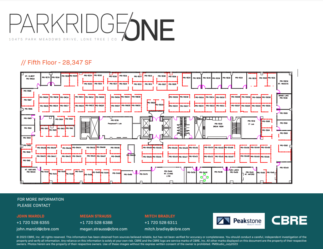 10475 Park Meadows Dr, Lone Tree, CO à vendre Plan d  tage- Image 1 de 1