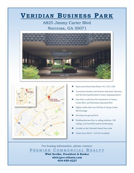 6825 Jimmy Carter Blvd, Norcross, GA à louer - Photo du bâtiment - Image 1 de 12