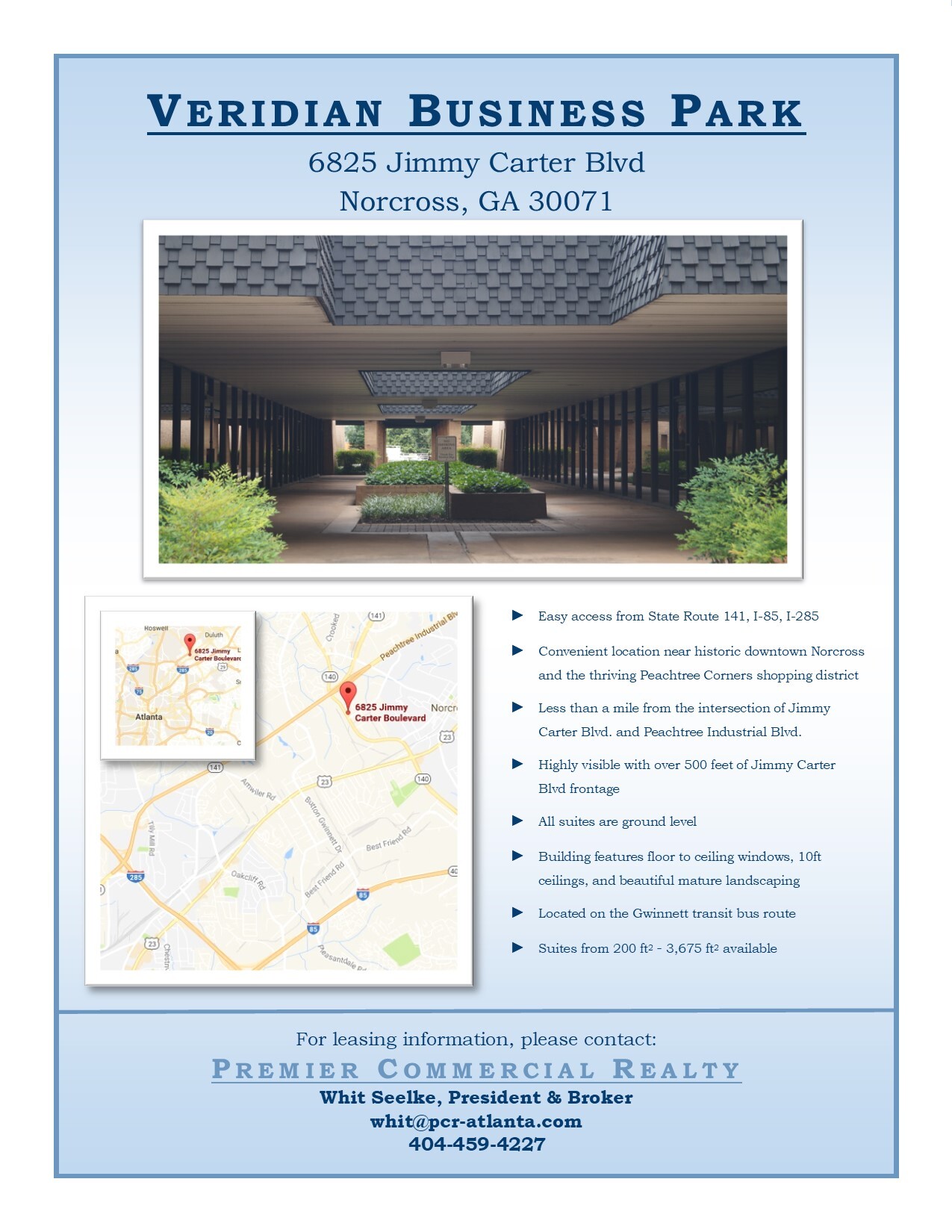 6825 Jimmy Carter Blvd, Norcross, GA à louer Photo du bâtiment- Image 1 de 13