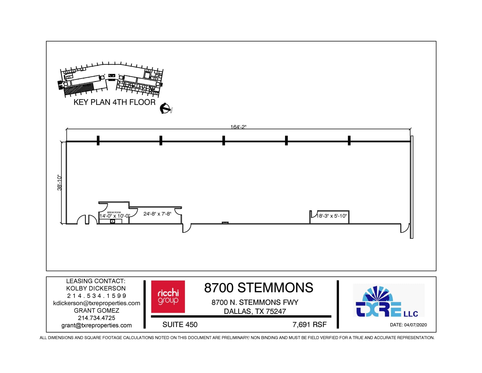 8700 N Stemmons Fwy, Dallas, TX for lease Floor Plan- Image 1 of 1