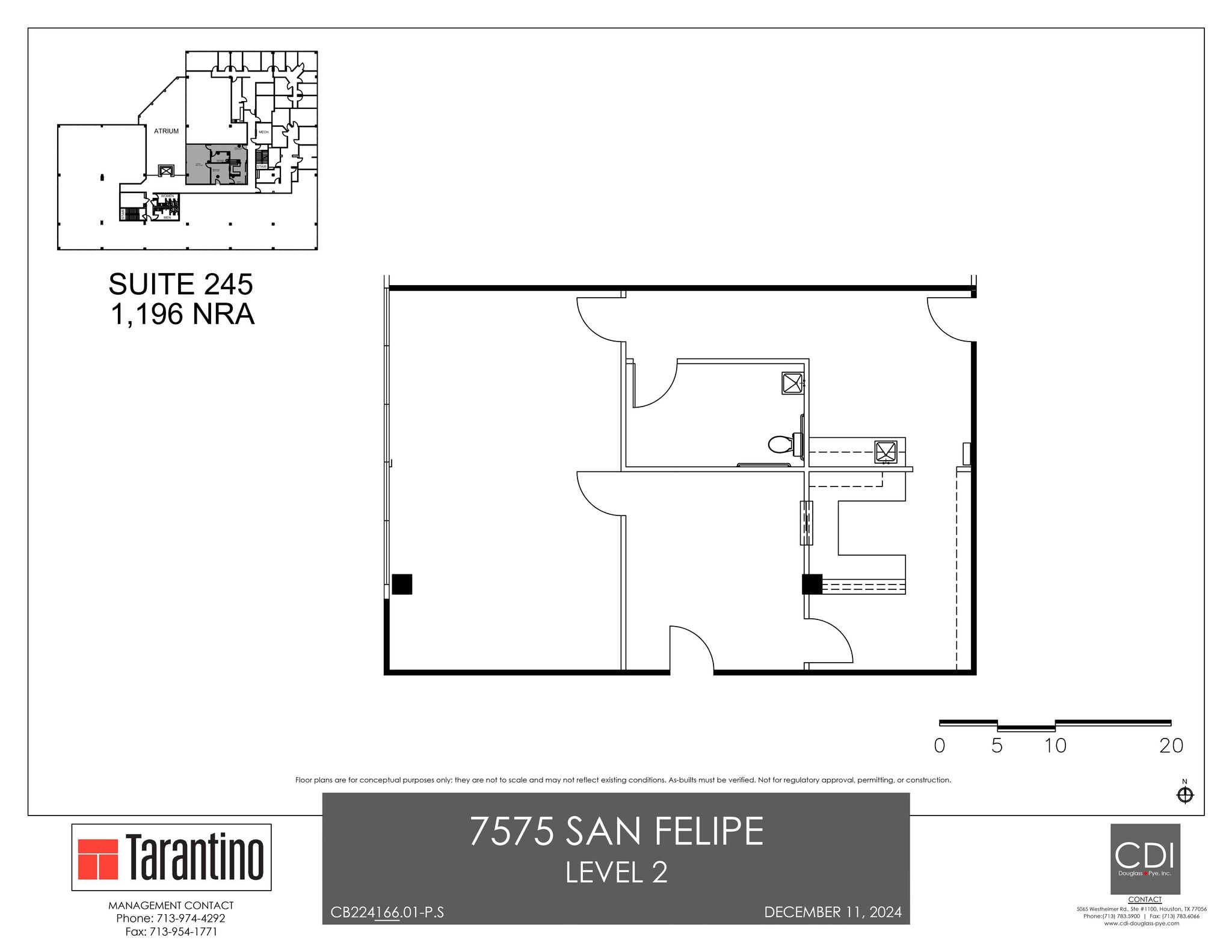 7575 San Felipe, Houston, TX for lease Site Plan- Image 1 of 1