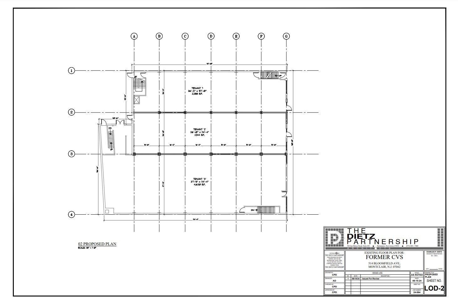 516 Bloomfield Ave, Montclair, NJ for lease Site Plan- Image 1 of 4