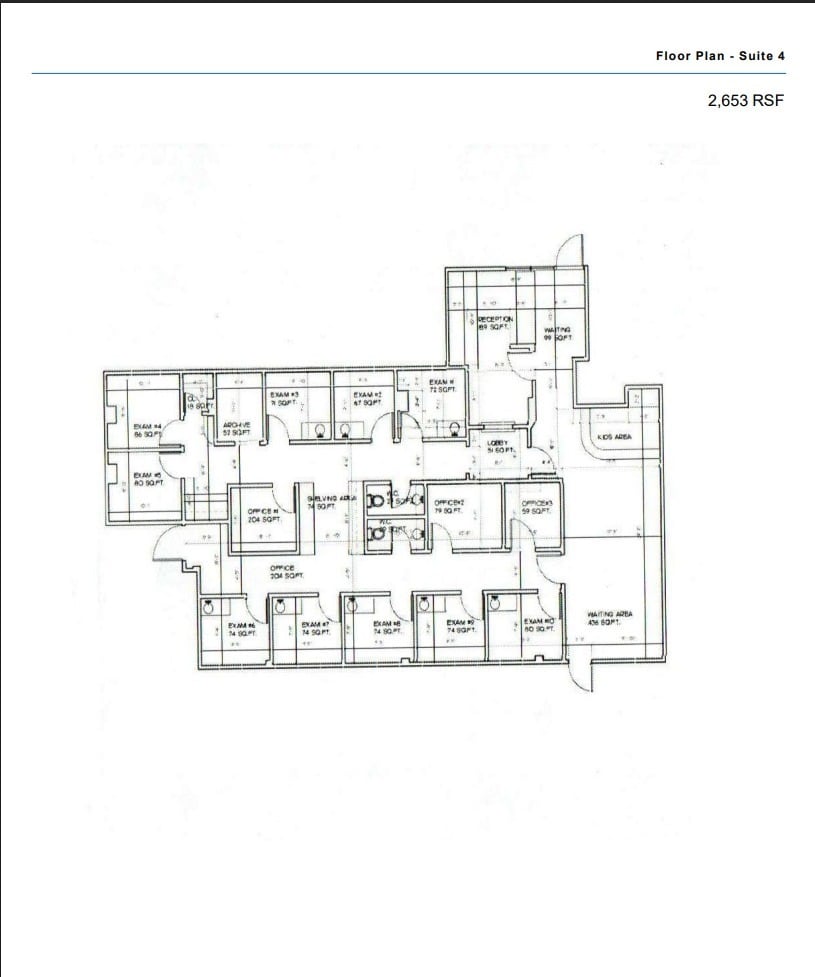 22341 W Eight Mile Rd, Detroit, MI for lease Floor Plan- Image 1 of 2