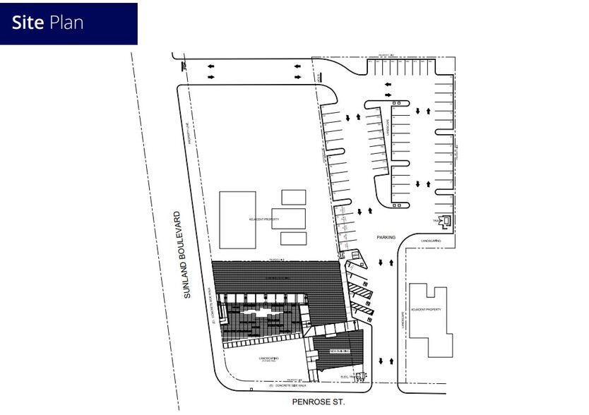 9000-9002 Sunland Blvd, Sun Valley, CA à louer - Plan de site - Image 2 de 2