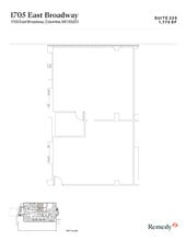 1705 E Broadway, Columbia, MO à louer Plan d’étage- Image 1 de 2