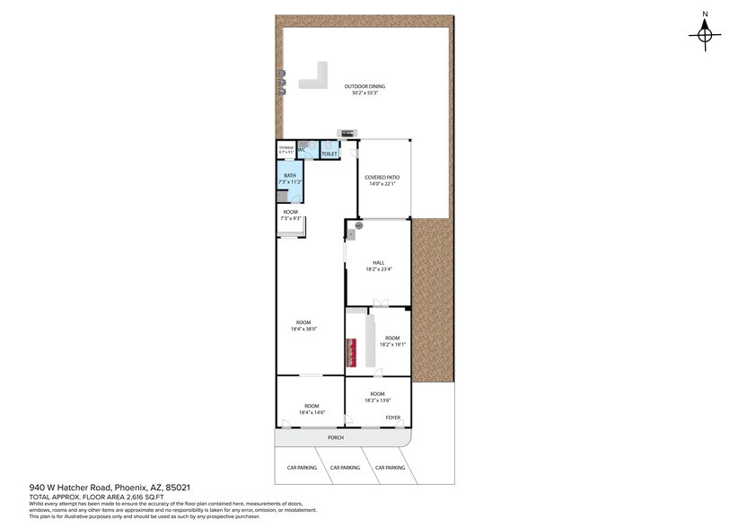 940 W Hatcher Rd, Phoenix, AZ à vendre - Plan d’étage - Image 2 de 26