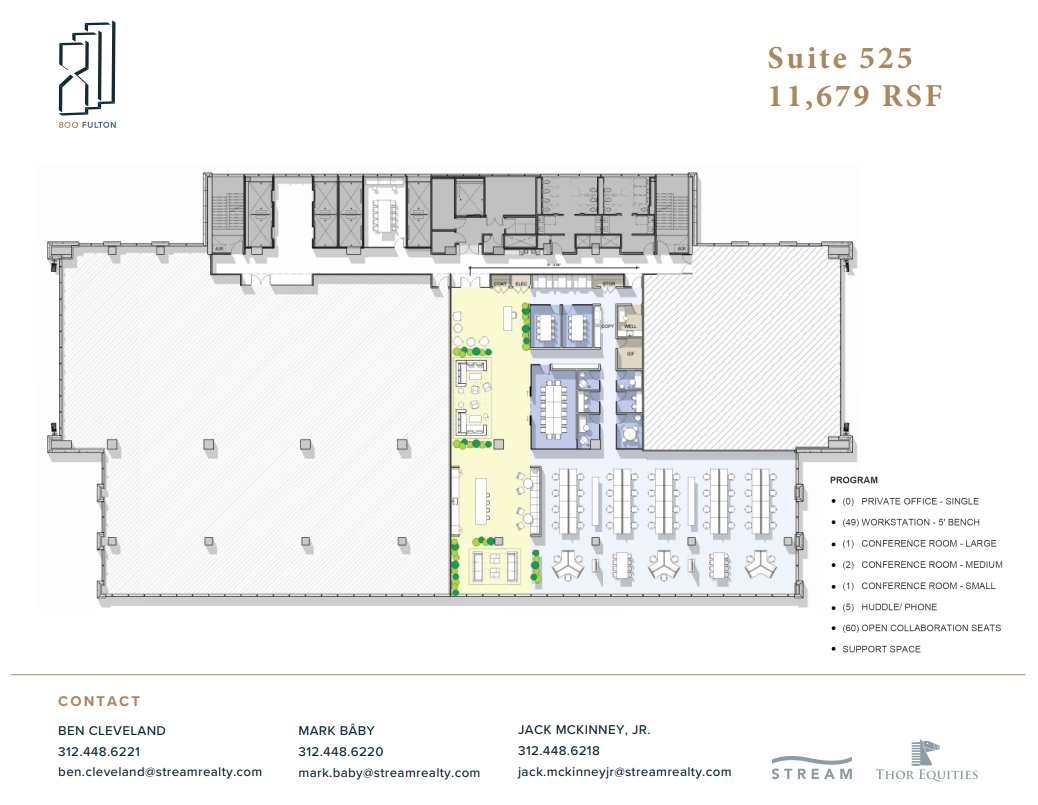 800 W Fulton St, Chicago, IL for lease Floor Plan- Image 1 of 1