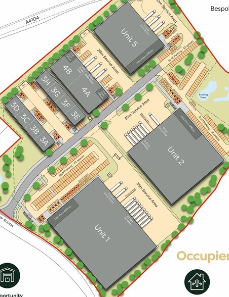 3A-3H Pershore Rd, Worcester for sale - Site Plan - Image 2 of 2