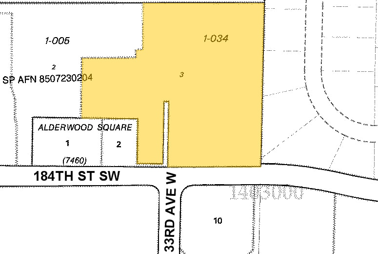 3333 184th St SW, Lynnwood, WA à louer - Plan cadastral - Image 2 de 7