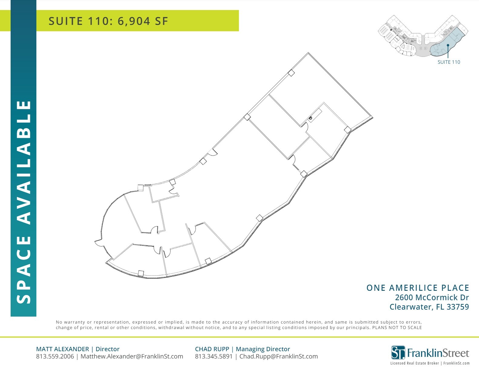 2600 McCormick Dr, Clearwater, FL à louer Plan d’étage- Image 1 de 1