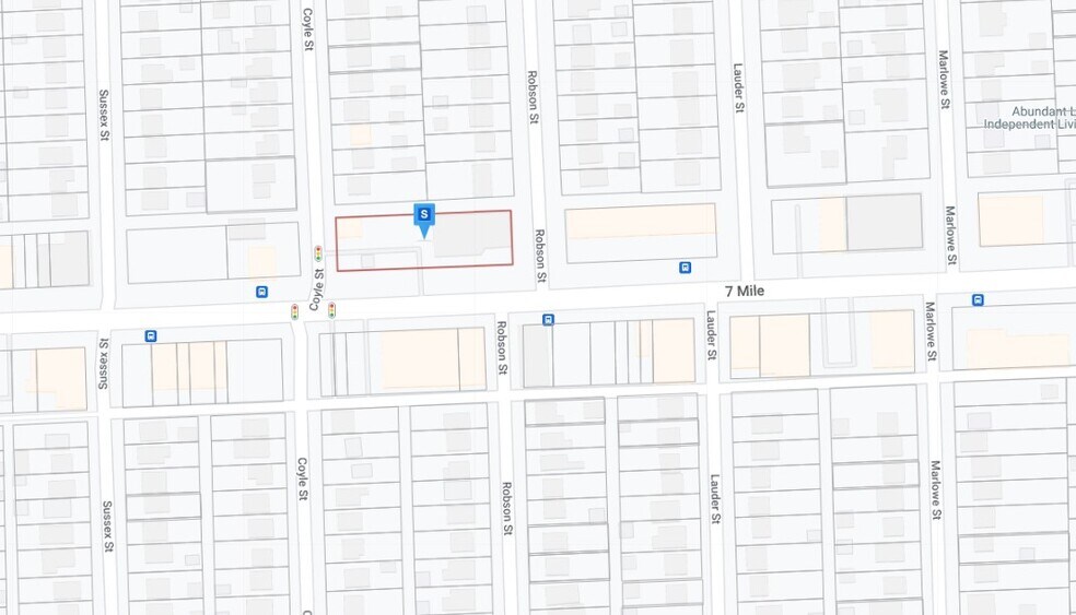 15000-15040 W 7 Mile Rd, Detroit, MI à louer - Plan cadastral - Image 3 de 5