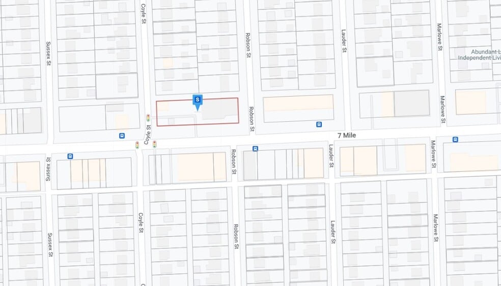 15000-15040 W 7 Mile Rd, Detroit, MI for lease - Plat Map - Image 3 of 5