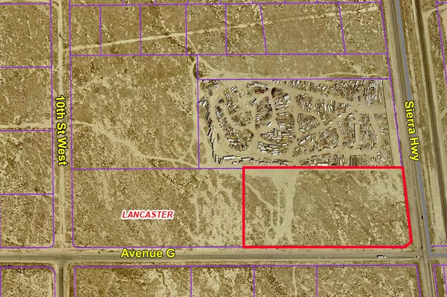 Avenue G, Lancaster, CA for sale - Aerial - Image 1 of 3