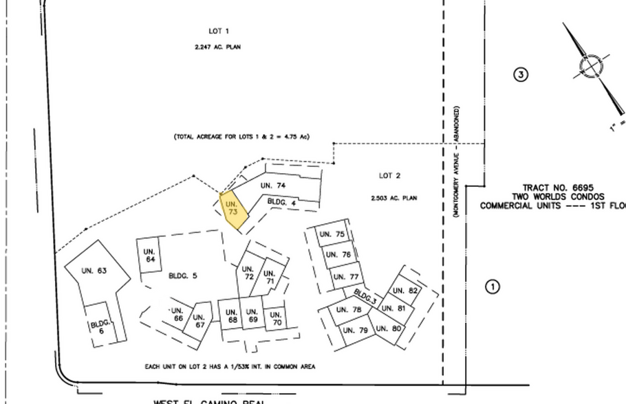 100 W El Camino Real, Mountain View, CA à louer - Plan de site - Image 2 de 8