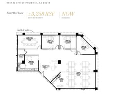 4745 N 7th St, Phoenix, AZ à louer Plan d’étage- Image 1 de 1