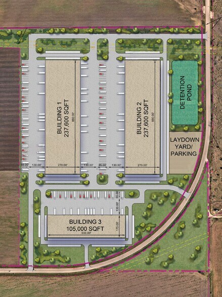 3600 FM 2001, Lockhart, TX à louer - Plan de site - Image 3 de 11