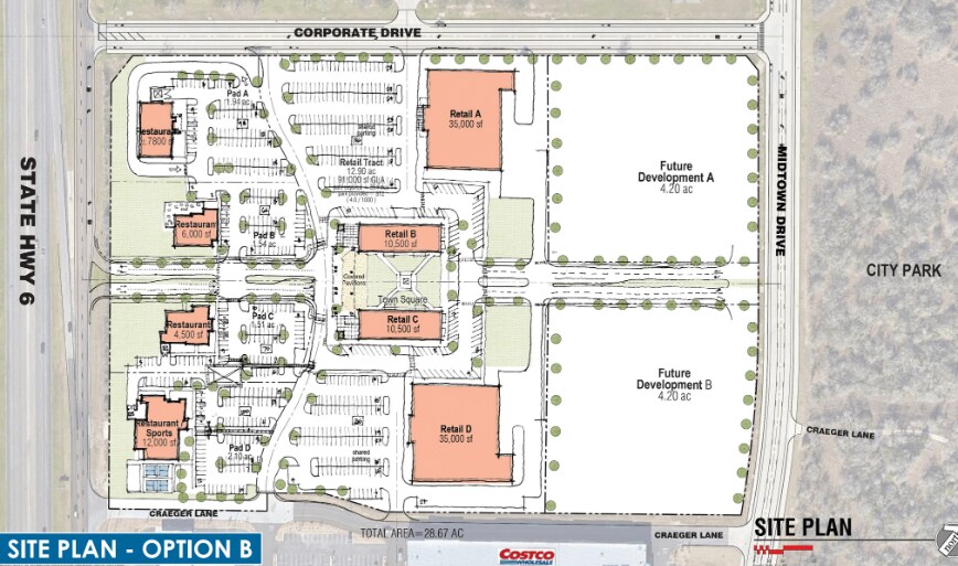 NEC SH-6 & Corporate Pkwy, College Station, TX à louer - Photo du bâtiment - Image 3 de 3