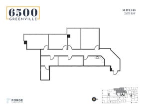 6500 Greenville Ave, Dallas, TX à louer Plan d’étage- Image 1 de 1