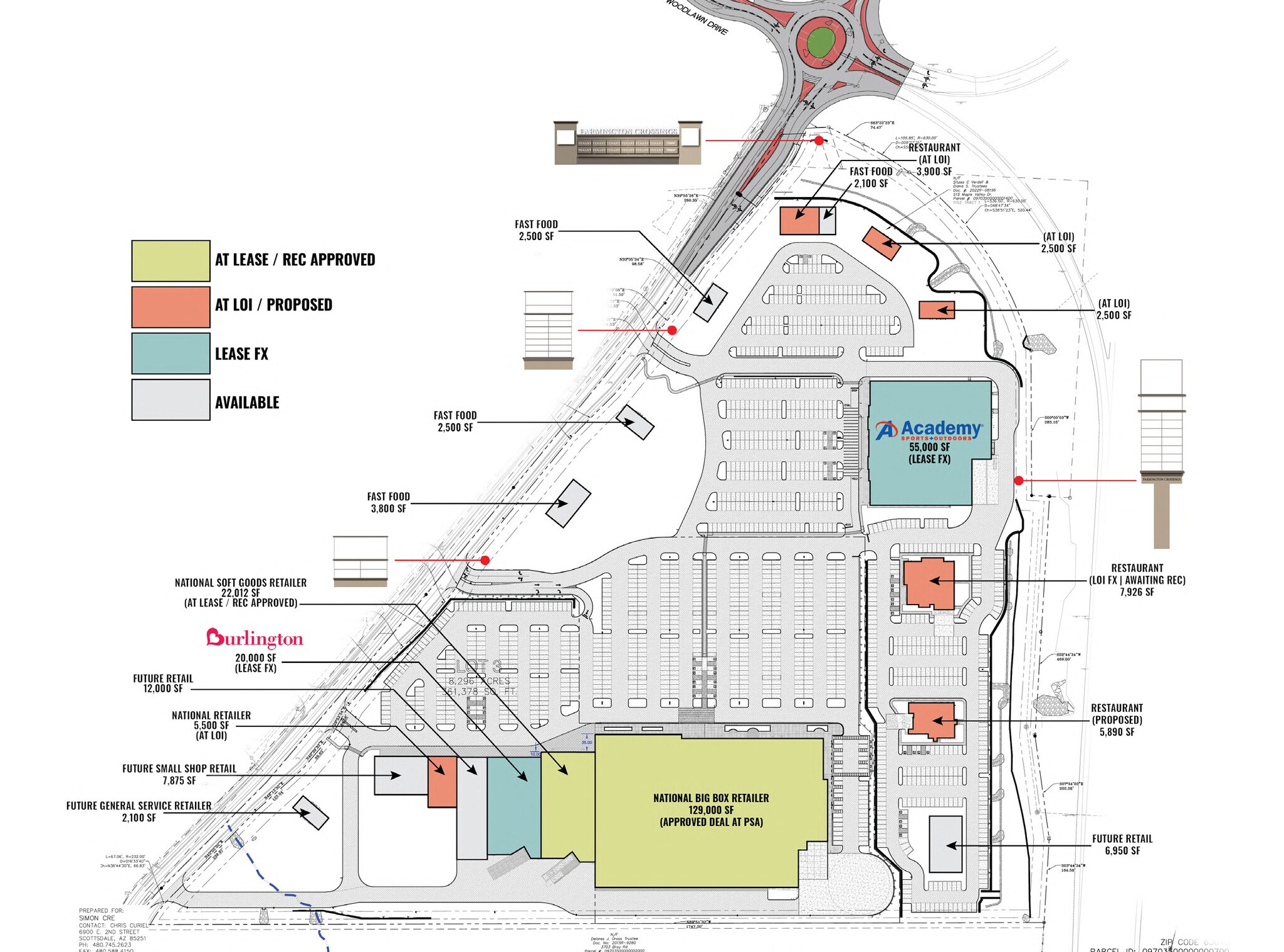 Farmington Crossings - Building 1, Hwy, Farmington, MO à louer Plan de site- Image 1 de 2