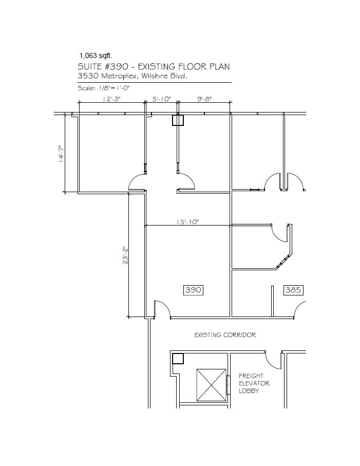 3530 Wilshire Blvd, Los Angeles, CA for lease Floor Plan- Image 1 of 1