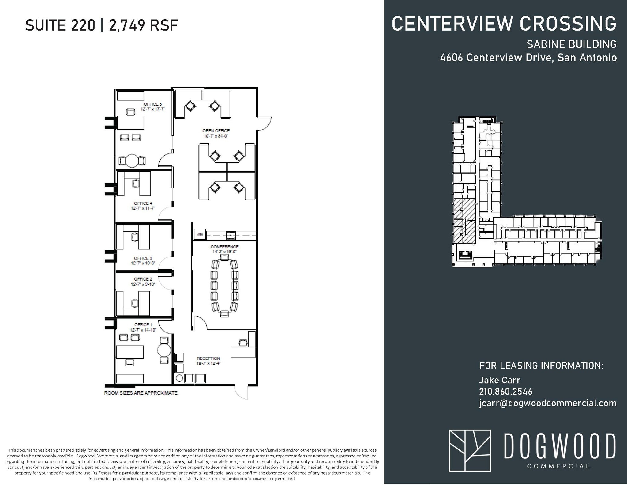 4538 Centerview Dr, San Antonio, TX for lease Floor Plan- Image 1 of 1