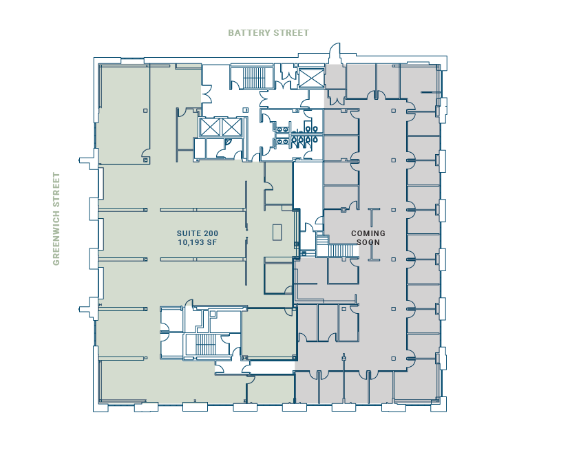 1255 Battery St, San Francisco, CA à louer Plan d’étage- Image 1 de 1
