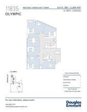 11845 W Olympic Blvd, Los Angeles, CA à louer Plan d’étage- Image 1 de 1