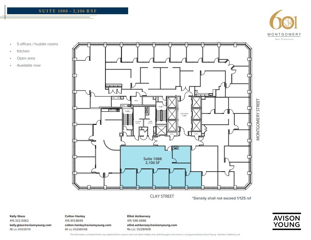 601 Montgomery St, San Francisco, CA for lease Floor Plan- Image 1 of 1