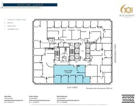 601 Montgomery St, San Francisco, CA for lease Floor Plan- Image 1 of 1