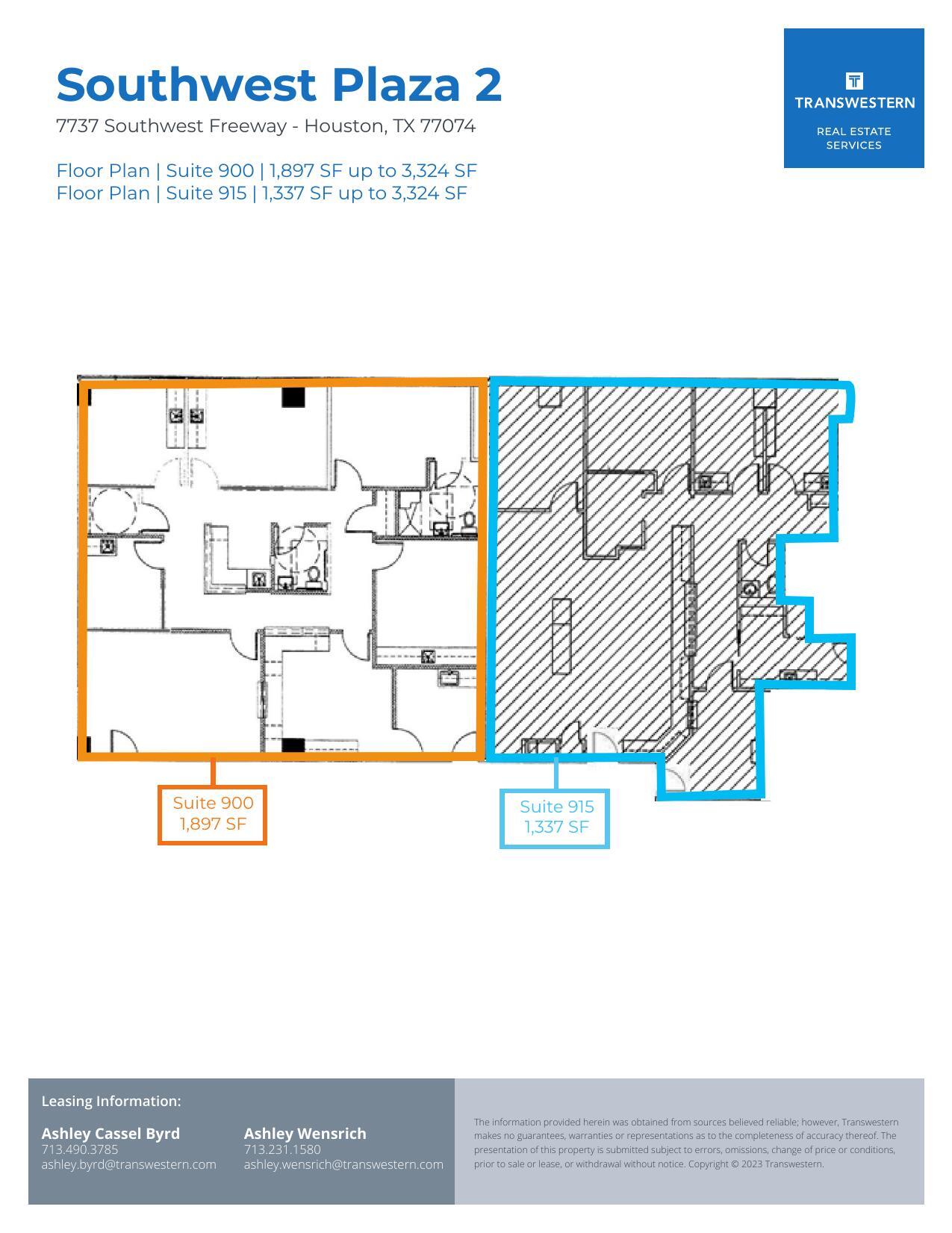 7737 Southwest Fwy, Houston, TX à louer Plan d’étage- Image 1 de 1