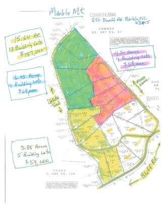 Plus de détails pour 850 Bluff Rd, Marble, NC - Terrain à vendre