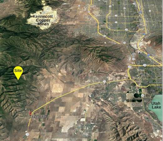 750 N 100 west, Cedar Fort, UT à vendre Aérien- Image 1 de 2