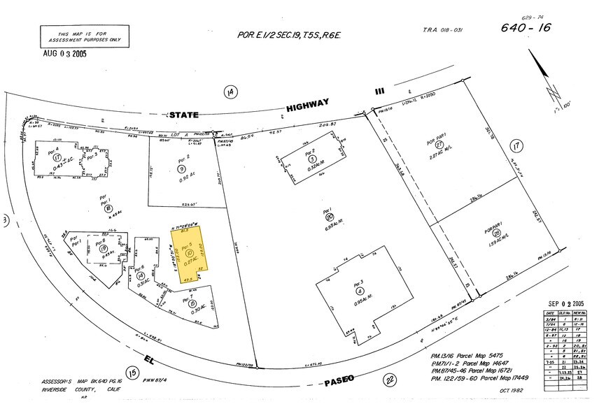 72620 El Paseo, Palm Desert, CA à louer - Plan cadastral - Image 2 de 30