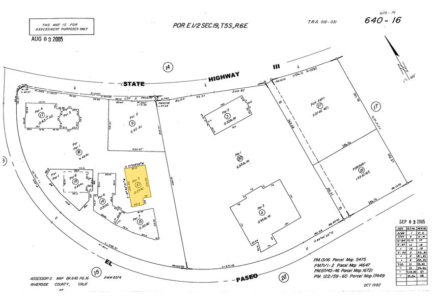 72620 El Paseo, Palm Desert, CA for sale - Plat Map - Image 2 of 30