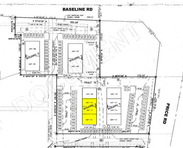 2151 E Baseline Rd, Tempe, AZ à vendre - Plan cadastral - Image 3 de 9
