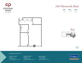 3333 Warrenville Rd, Lisle, IL for lease Floor Plan- Image 1 of 2