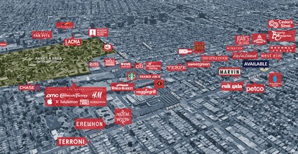 8240 Beverly Blvd, Los Angeles, CA - AERIAL  map view