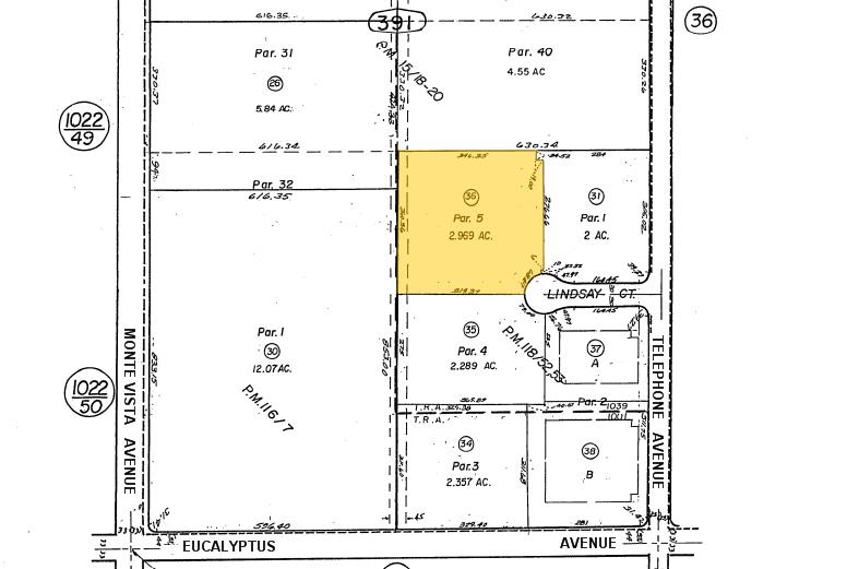 5002-5018 Lindsay Ct, Chino, CA for lease - Plat Map - Image 2 of 4