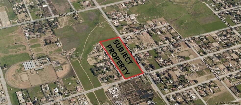 Menifee Road cross Watson Road, Menifee, CA for sale - Aerial - Image 2 of 5