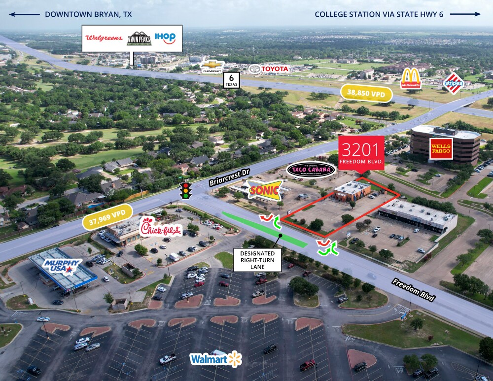 3201 Freedom Blvd, Bryan, TX à louer Photo du bâtiment- Image 1 de 2