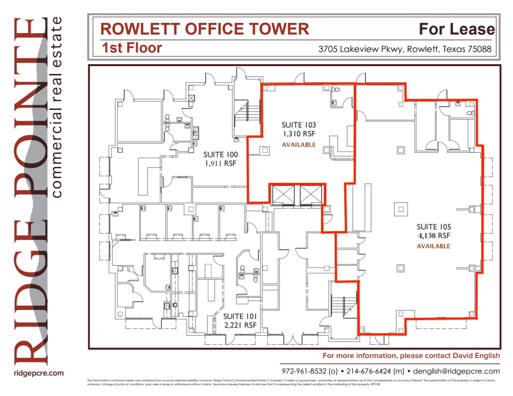 3705 Lakeview Pkwy, Rowlett, TX for lease Floor Plan- Image 1 of 2