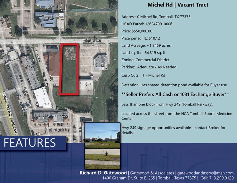 Johnson & Michels Rd, Tomball, TX for sale - Building Photo - Image 2 of 5