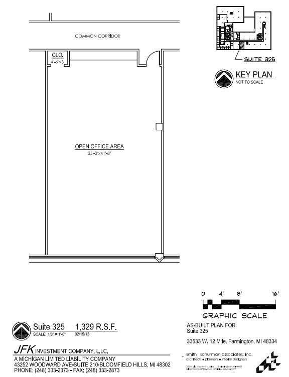 33533 W 12 Mile Rd, Farmington Hills, MI for lease Floor Plan- Image 1 of 1