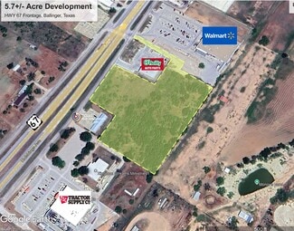 Plus de détails pour 2000 U.S. 67, Ballinger, TX - Terrain à vendre