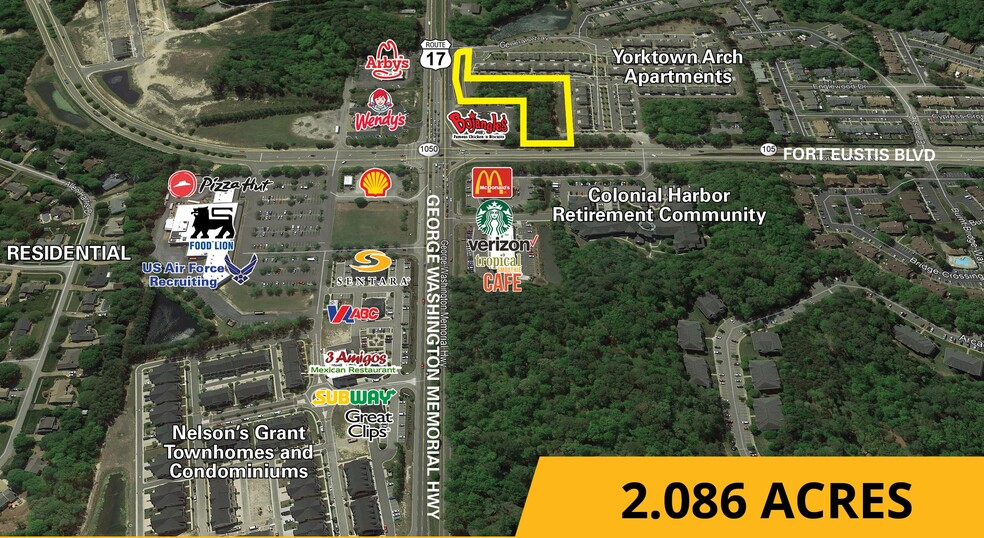 Route 17 & Fort Eustis Blvd, Yorktown, VA for sale - Building Photo - Image 2 of 2